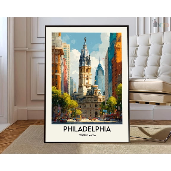 Folly Beach South Carolina Travel Poster, Unframed Paper Poster 8x10in