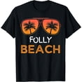 thumbnail image 1 of Folly Beach, Vintage Retro Summer Family Vacation T-Shirt, 1 of 4