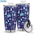 thumbnail image 1 of Foloda 1pc Awesome Christmas Tree Water Cup  Christmas Tree Perfect Gift for Women Men Gift On Birthdays and Christmas, Travel Coffee Mug 20oz Lid Car Cup Stainless Steel, 1 of 7