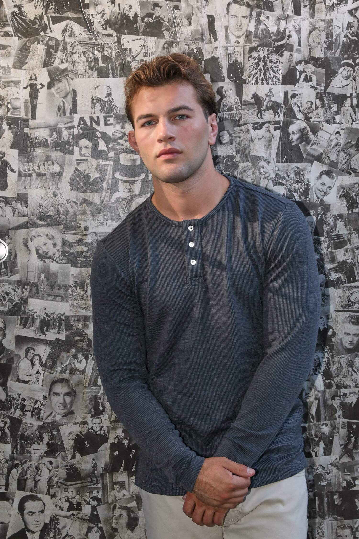 Ledger & Ford Folsom Long Sleeve Henley Shirt