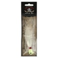 thumbnail image 1 of Buccaneer 1/2 oz. Oval Jig, White/Glow Head, 1 of 2