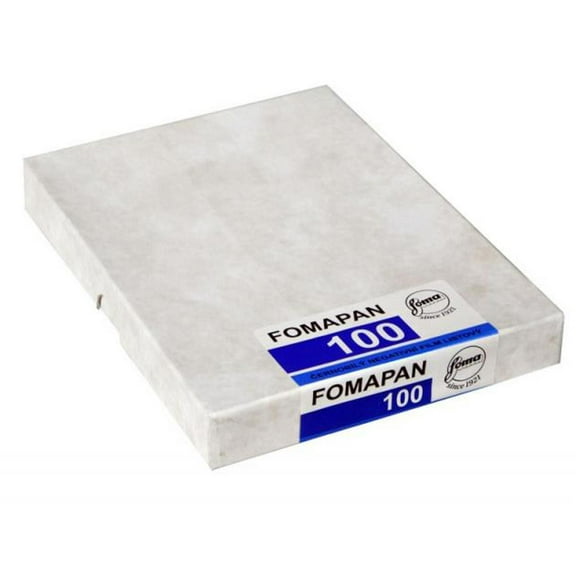 Foma FOMAPAN 100 Classic 4x5" Black and White Negative Film, 50 Sheets