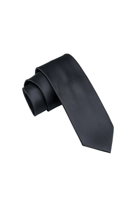 K. Alexander Men's Skinny Necktie, Black