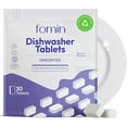 thumbnail image 1 of Fomin Dishwasher Detergent Tablets, 30 Count, Deep Cleaning, Odor Eliminating, Plastic-Free, Natural Cleaner, 1 of 7