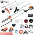 thumbnail image 1 of Fompes 2-Cycle 52cc Gas Trimmer Edger Mower 8-in-1 Grade Weed Wacker Multi-Functional Hedge Trimmer Weed Eater String Trimmer Brush Cutter/Edger Pole Saw Chainsaw Pruner w/Extension Pole Yard Tool, 1 of 18