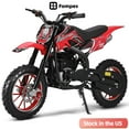 thumbnail image 1 of Fompes 4-Stroke 49cc Dirt Bike for Kids Gas Power Motocross Off Road Mini Motorcycle Pocket Motorbike with Off-Road Tires Shock Absorption Springs Soft Seat Cushion Max Speed 35KM/H Load 150lbs, 1 of 14