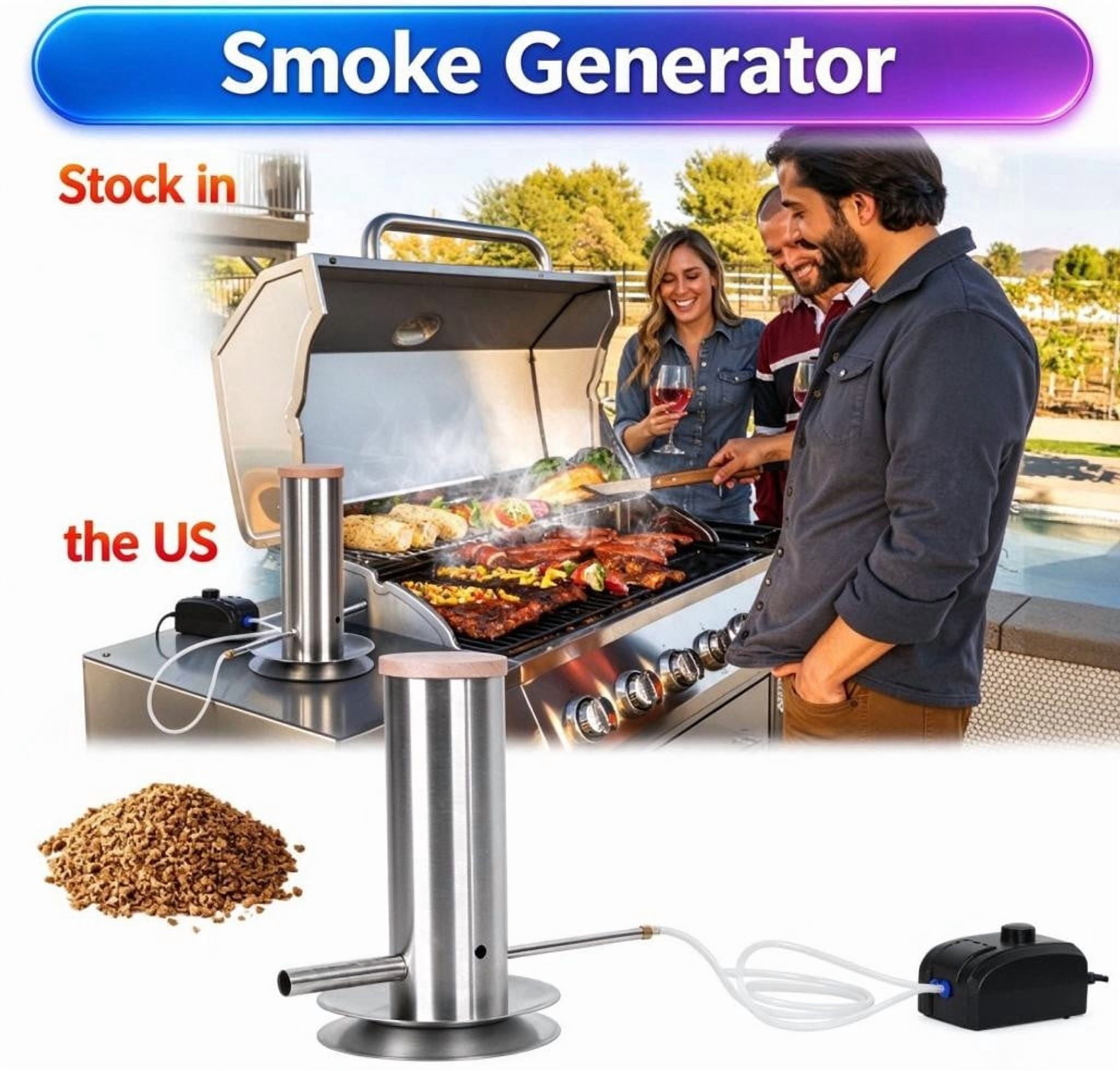 Fompes Cold Smoke Generator for Food,Stainless Portable Kitchen Smoke ...
