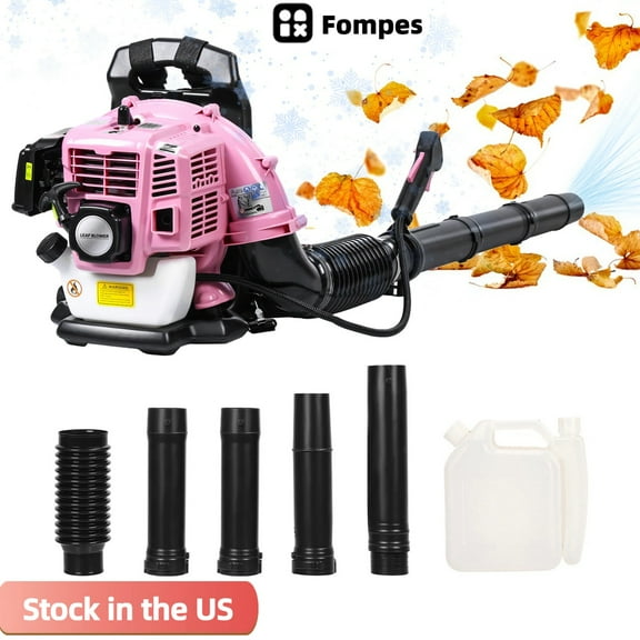 Fompes Cordless Leaf Blower Up to 550CFM and 200 MPH 52CC 2-Stroke Backpack Gas Leaf Blower for Lawn Care Yard Dust Debris