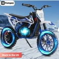 thumbnail image 1 of Fompes Electric Dirt Bike,3 Speed Modes up to 15.5 mph, 36V Electric Motorcycle for Kids, 250W High-Performance Motor Ebike, Blue, 1 of 16