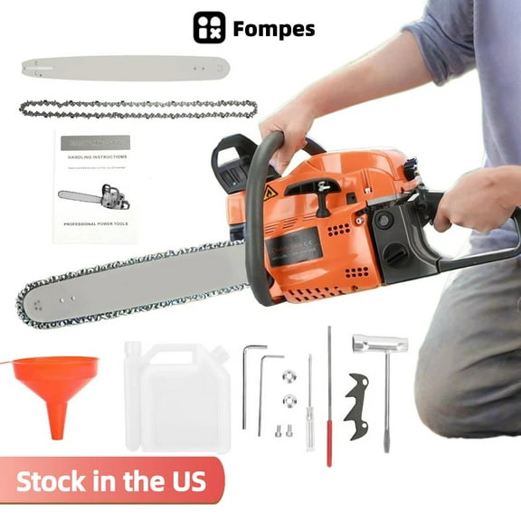 Fompes Gas Chainsaw 20 inch 58CC 2-Stroke Cordless Chain Saw for Farm/Garden/Ranch/Wood 2.4kw/3.2hp