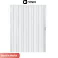 thumbnail image 1 of Fompes PVC Accordion Door, 48x80"/60x80" PVC Foldable Accordion Doors with Latch, Handle, Mounting Hardware, Single Door/Bifold Accordion Closet Door, Folding Door for Interior for Interior, White, 1 of 15