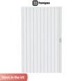 thumbnail image 1 of Fompes PVC Accordion Door, 48x80"/60x80" PVC Foldable Accordion Doors with Latch, Handle, Mounting Hardware, Single Door/Bifold Accordion Closet Door, Folding Door for Interior for Interior, White, 1 of 15