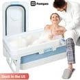thumbnail image 1 of Fompes Portable Bathtub for Adult 51" Large Foldable Collapsible Tub for Shower Compact Bathtub with Thermal Cover Relaxing Soaking Bath for Family Sweat Steaming Hot Bath Ice Bath, 1 of 13