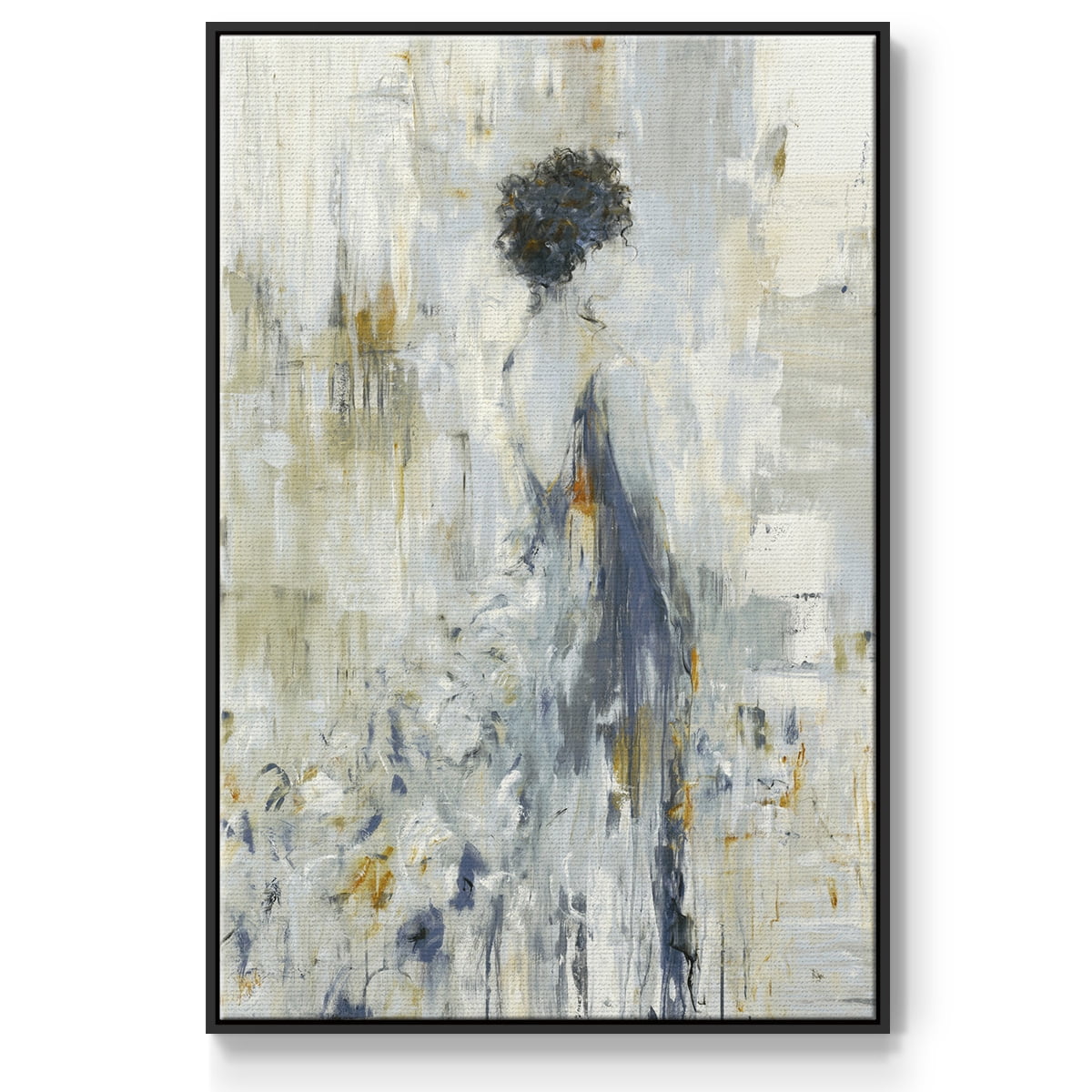 Fond Reflections Framed Premium Gallery Wrapped Canvas - Ready to Hang - 17 x 25 - Black Floating Frame