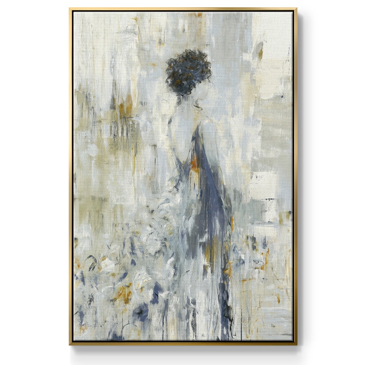 Fond Reflections Framed Premium Gallery Wrapped Canvas - Ready to Hang - 17 x 25 - Gold Floating Frame