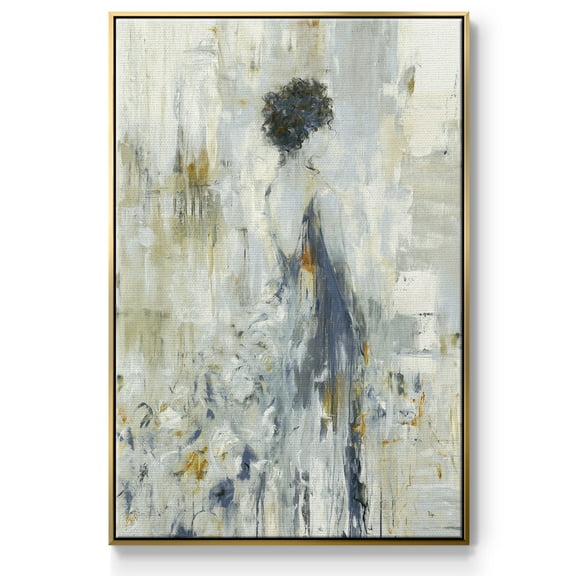 Fond Reflections Framed Premium Gallery Wrapped Canvas - Ready to Hang - 27 x 41 - Gold Floating Frame