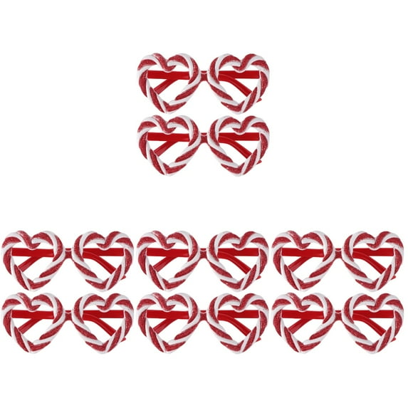 NICERIO Valentine's Day Heart Glasses Creative Design for Masquerade Parties 8Pcs