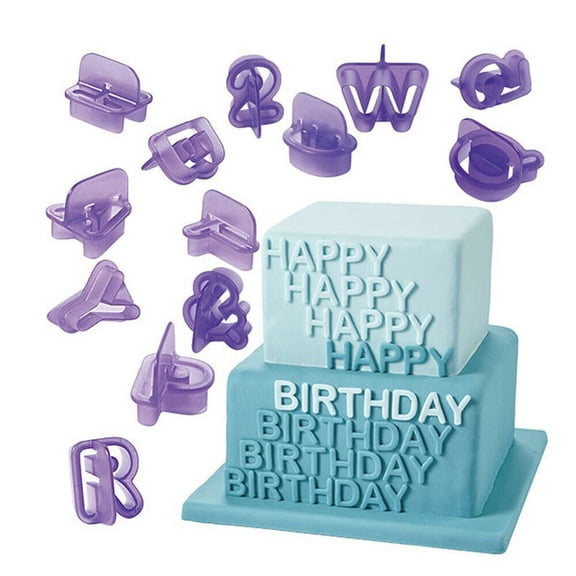 Fondant Cutters, Cake Molds, 40Pcs Alphabet Letter Number Set, Food Grade Plastic, Baking Decorating Tools for Cookies Cupcakes