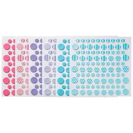 Fondant DecoShapes® Bright Printed Assortment Dots (90 pieces)