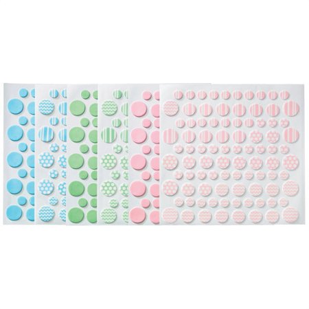 Fondant DecoShapes® Pastel Printed Assortment Dots (90 pieces)