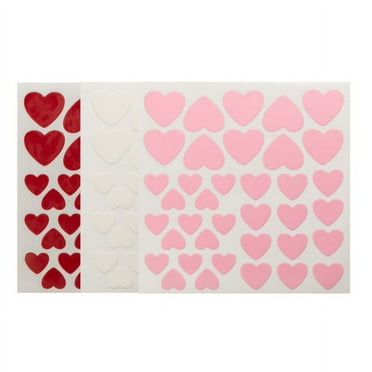 Fondant DecoShapes® Red, Pink, White Hearts (18 Pieces)