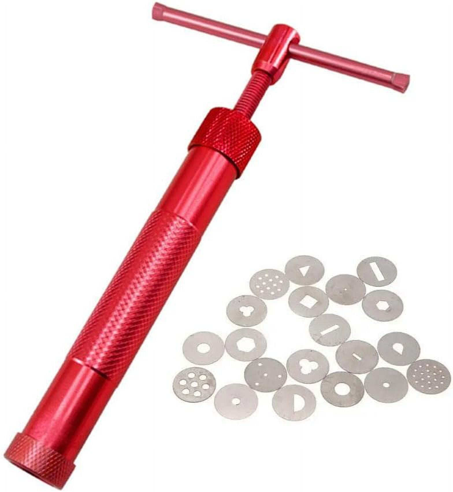 Fondant Extruder with 20 Discs, Clay Extruder Sugar Paste Extruder Cake