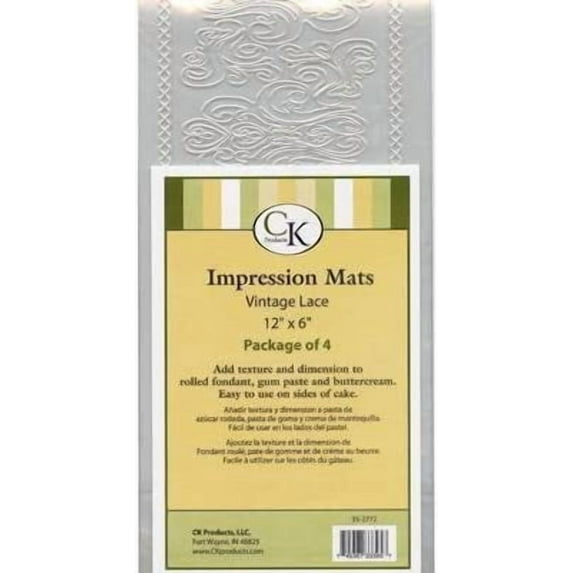 Fondant Impression Mat -Vintage Lace Set of 4