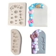 thumbnail image 1 of Fondant Molds 2pcs, Hemispherical Pearl Ball Bubble Cake Decorating Chocolate Silicone Molds for Cupcake Toppers, Desserts, Marzipan, Candy, Sugar Craft, Bath Bombs, Clay, Resin, SoapLight gray, 1 of 5
