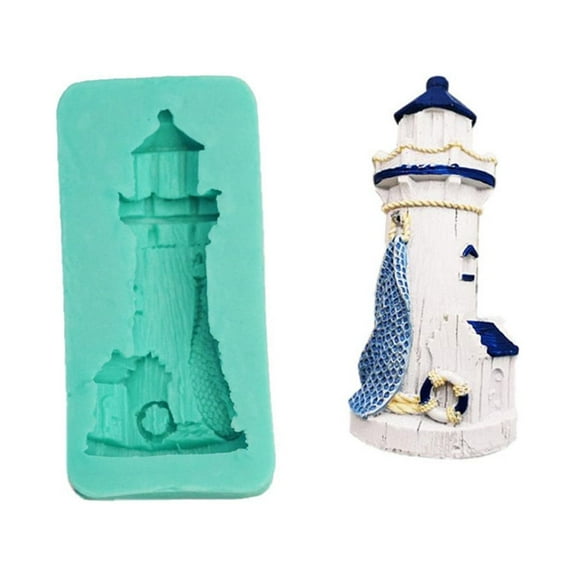 Fondant Mould Chocolate Molds Candy Moulds Lighthouse Shape Baking Molds Kitchen Baking Accessories for Baking Use