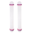 thumbnail image 1 of Fondant Rolling Pin with Rings PP 30cm x 3.5cm Non Stick for Baking , White, 2 Pieces, 1 of 6