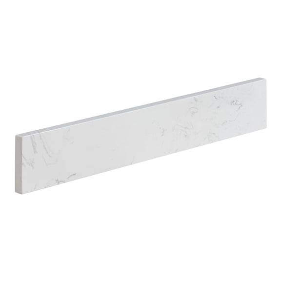 Fondis 24 in.W Engineered Stone Vanity Backsplash in Aosta White