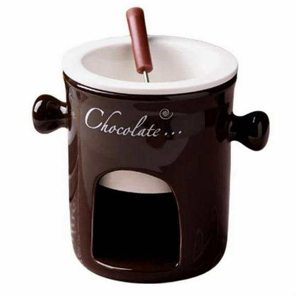 Fondue Mug Ceramic Chocolate Melting Fondue Pot Chocolate Fondue Mugs Snack Candy Chocolate Melter Pot Coffee