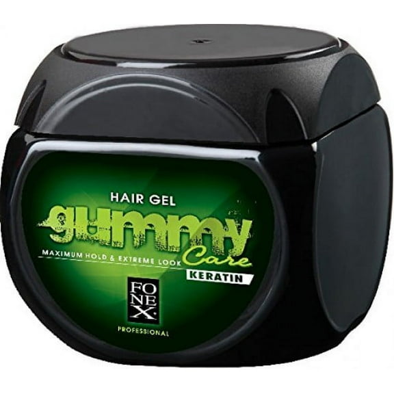 Fonex Gummy Hair Gel - Keratin Maximum & Extreme Look 16.7oz