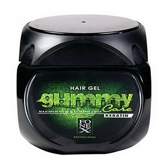 Fonex Gummy Hair Gel Maximum Hold Extreme Look Keratin, 23.5 Oz, 2 Pack