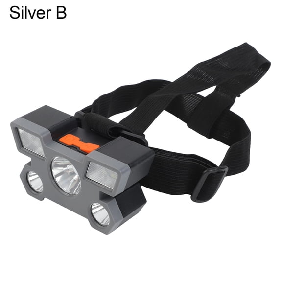 Fongt LED Headlamp for Men Women Ultra Bright P900 Camping Flashlight with Adjustable Beam Angle Silver