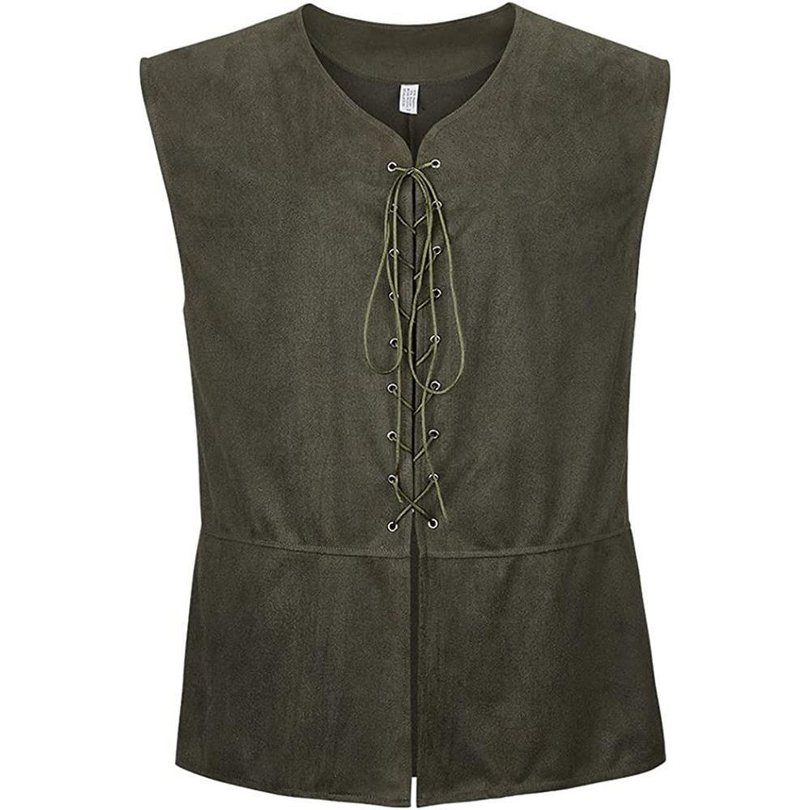 Fonma Men's Medieval Renaissance Pirate Vest Gothic Steampunk Waistcoat ...