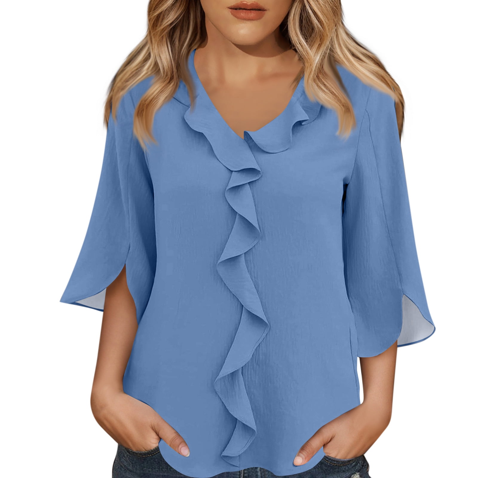 TQWQT Women's Plus Size Tops Cute Summer Floral Top Womens V Neck Tunic Short Sleeve Tops Dressy Casual Blouses Plus Size Womens Clothes 1b6ff564 546b 4b0b A3c0 3552de5ecf8e.891f512209261f61224779565bdf22c3