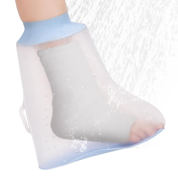 Fonmwin Cast Cover Shower Foot Protector Foot Cover Adult Foot Case Bath Cover Watertight Shower Boot Shower Foot Cast Protector