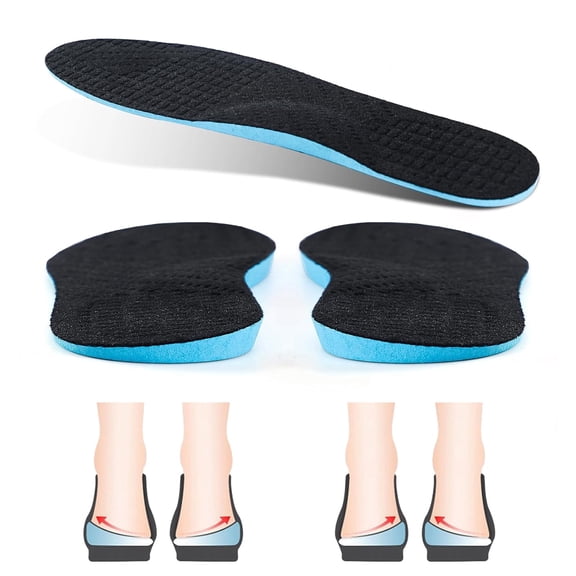 Fonmwin Orthotic Insoles Posture Correcting Shoe Insole for Foot Alignment, Plantar Fasciitis Pronation Flat feet Arch Support Shoe Inserts for Supination Relief Foot Alignment,Bow Legs,L