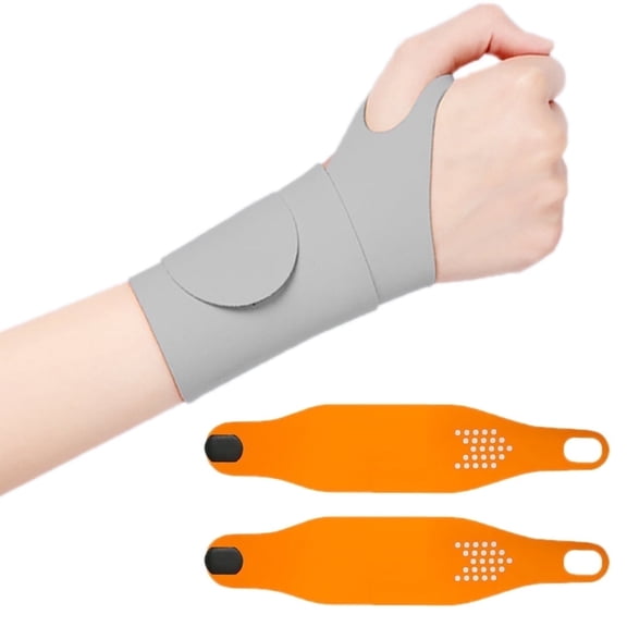 Fonmwin Pack Wrist Brace for Carpal Tunnel, Repetitive Wrist Injury, Sports wristband2 CountFREEA-Grey