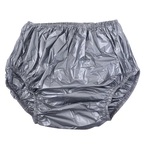 Fonmwin Reusable Water Resistant Leakproof Plastic Pants for Incontinence - Comfortable Elastic Waist, Washable, Ideal for Adults, Seniors, Post-Surgery