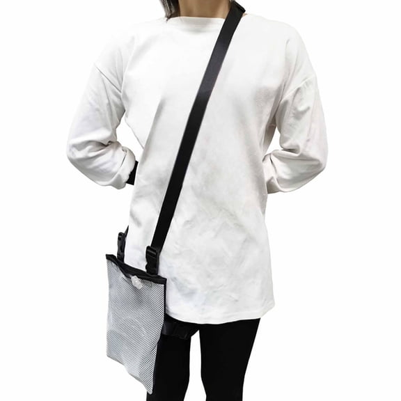 Fonmwin Urinary DFonmwinage Bag Adjustable for Incontinent Patients Outdoor Wheelchairs light grey