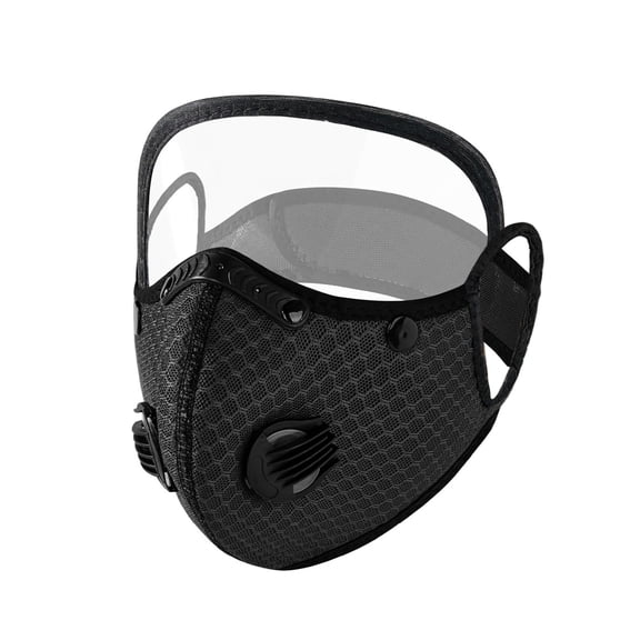 Fonome Garden Shield Face Mask, Reusable Mesh Face Mask, Breathable Dust Protection(Black)