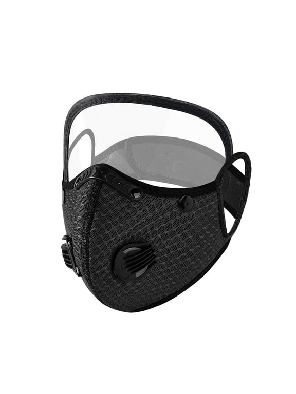 Fonome Garden Shield Face Mask, Reusable Mesh Face Mask, Breathable Dust Protection(Black)