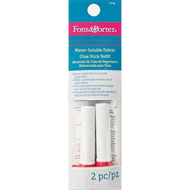 Fons & Porter Water-Soluble Fabric Glue Stick Refill, 2 count Fons & Porter Water-Soluble Fabric Glue Stick Refill, 2 count