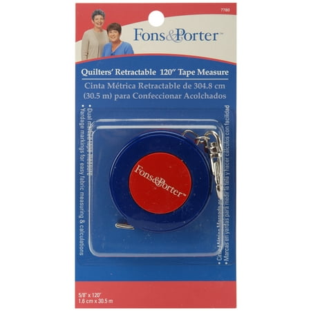 Fons & Porter Retractable Tape Measure 120"-