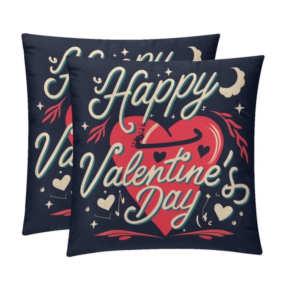 Font Luxurious Velvet Throw Pillow Covers Inserts - Set of 2 Bed Pillow Inserts with Unique Patterns - Available in Sizes 16x16, 18x18, 20x20 Inches for Throw Pillow Covers - Great for Any Occasion!