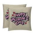 thumbnail image 1 of Font Luxurious Velvet Throw Pillow Covers Inserts Set of 2, Bed Pillow with Unique Patterns,for Home and Office Decor, Available in 16x16, 18x18, and 20x20 Inches, 1 of 6