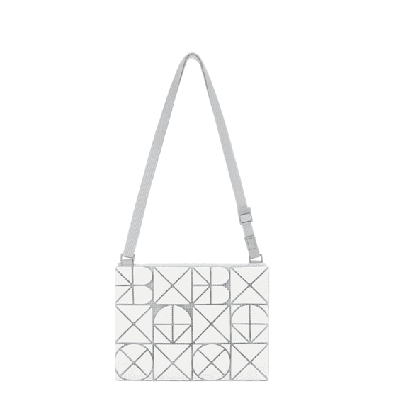Font Premium Designer Shoulder Bag Featuring Iconic Deformed Panels Unified Mesh