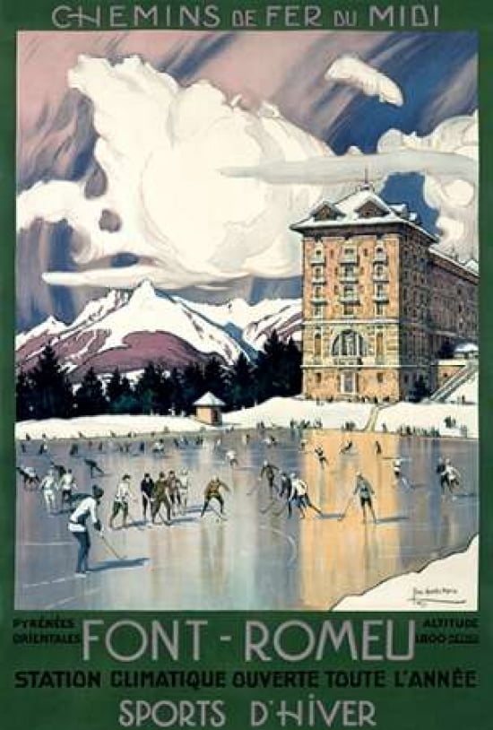 Font-Romeu Canvas Art - Tony Georges Roux (24 x 36)